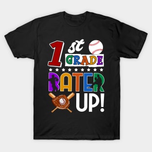 1st Grade Batter-up! Baseball Back to School T-Shirt